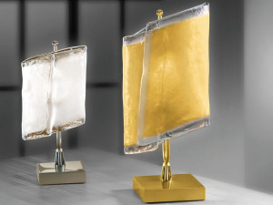 Стеклянная светодиодная настольная лампа