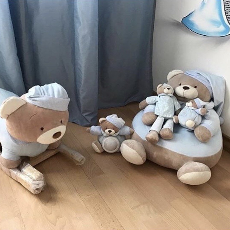 Пуфик детский "Мишка" голубой COMFORTBABY  351331 Голубой Santreyd  - Вид №3