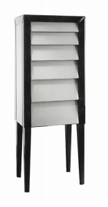 Комод узкий белый с черным обрамлением Morar от RVAstley RVASTLEY ДИЗАЙНЕРСКИЕ, КОМОДЫ MORAR 060912 Белый