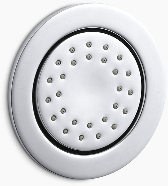 KOHLER WaterTile Круглый спрей для тела с 27 форсунками 2,0 галлона в минуту со стимулирующим спреем и воздушно-впускной технологией Katalyst K-8013-AK-BV  - Вид №1