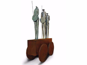 Скульптура из стали Corten™ и бронзы