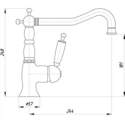 ML.CUC-6382.BI.BR Смеситель Migliore Oxford - Вид №1