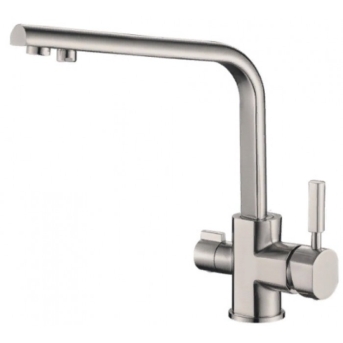 Steel Hammer SH 909 Satin Смеситель для кухни Zorg  - Вид №1