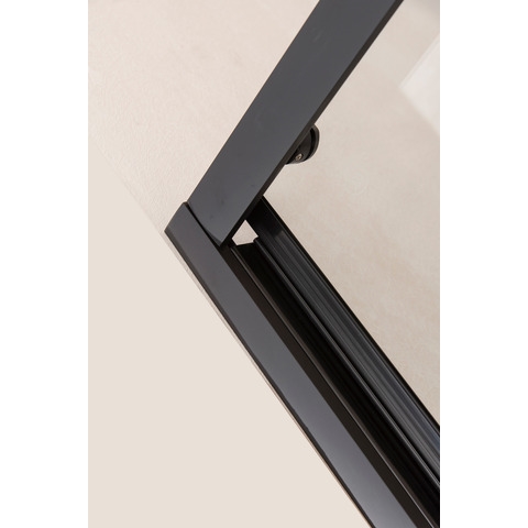 Orange E02-120TB Душевое ограждение с раздвижной дверкой. Габариты 120х190 см. Черный Хром sun-id-1517005 - Вид №1