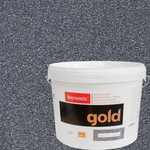 Штукатурка декоративная мраморная Bayramix Gold Mineral GR 151 15 кг цвет сизый синий перламутр