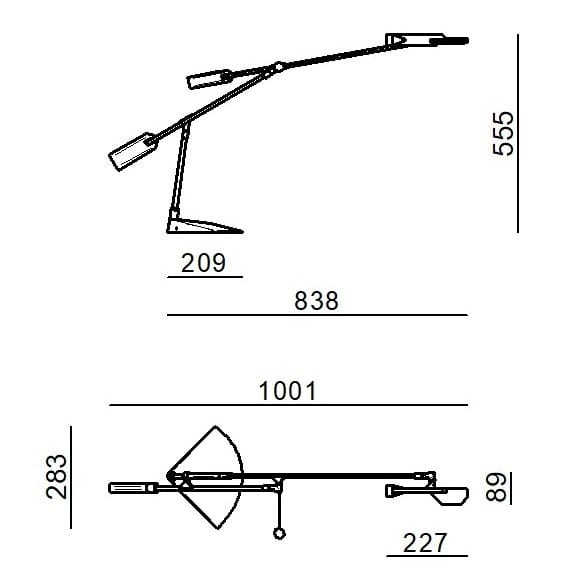 Настольная лампа из анодированного алюминия Stilnovo HALLEY ARCH-00150585 - Вид №8