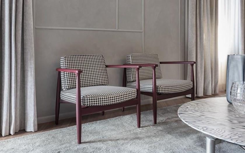 Casamilano Кресло из ткани со съемным чехлом с подлокотниками Arne sun-id-1438605 - Вид №4