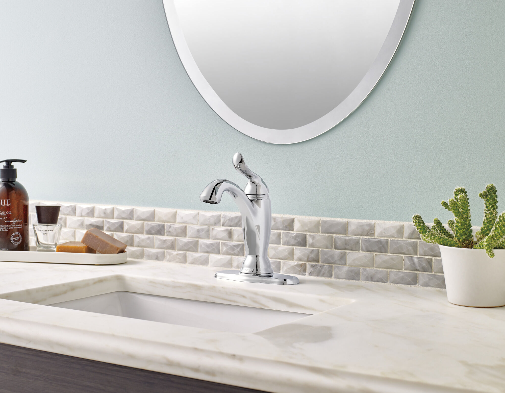 594-MPU-DST Смеситель для ванной с одной ручкой Delta Faucet Linden Хром  - Вид №5