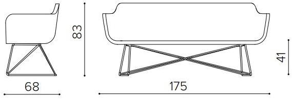 True Design 2-х местный диван-санки Slight Sl2000 - Вид №16