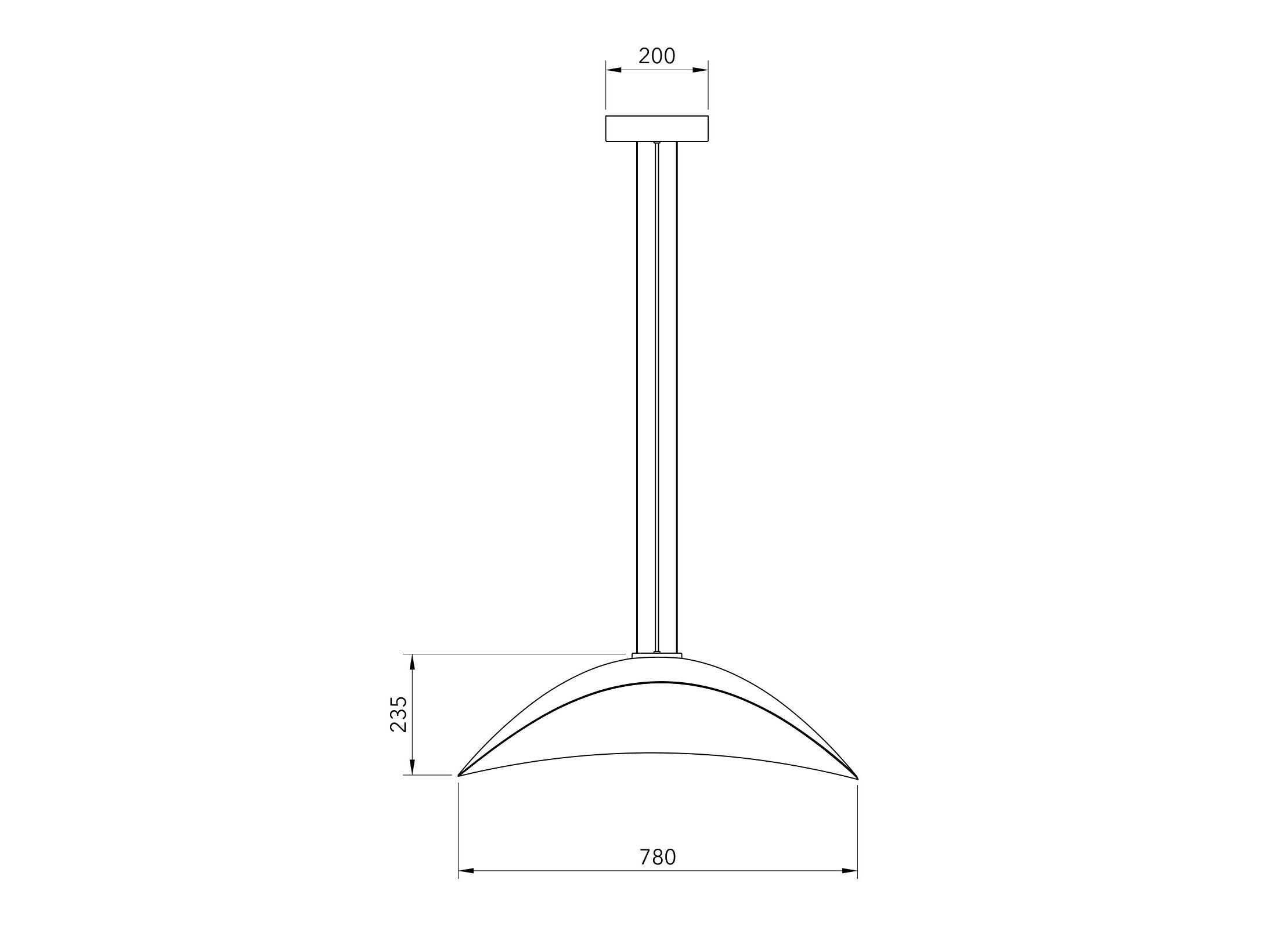 Затемняемый стеклоткани светодиодный подвесной светильник Hind Rabii Infinity ARCH-00009344 - Вид №6
