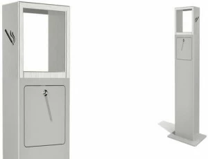 Metalco Пепельница с металлическим полом для общественных мест