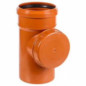 Ревизия для наружный канализации 110мм рыжая