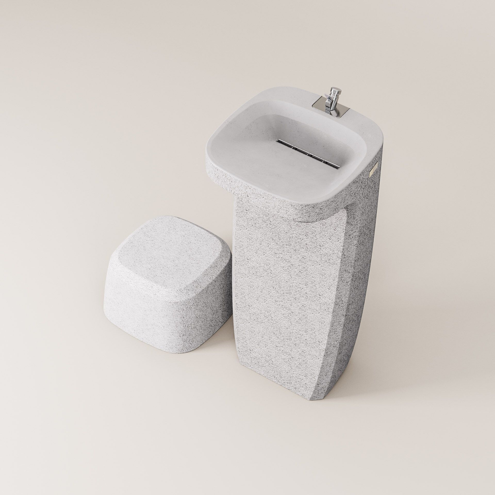 Бетонный пол фонтан Kremen ARCH-00068100 - Вид №10