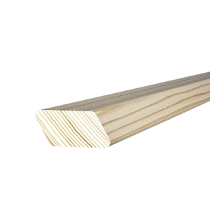 Брусок скошенный сращенный 19x40x2200 мм хвоя сорт Экстра без сучков