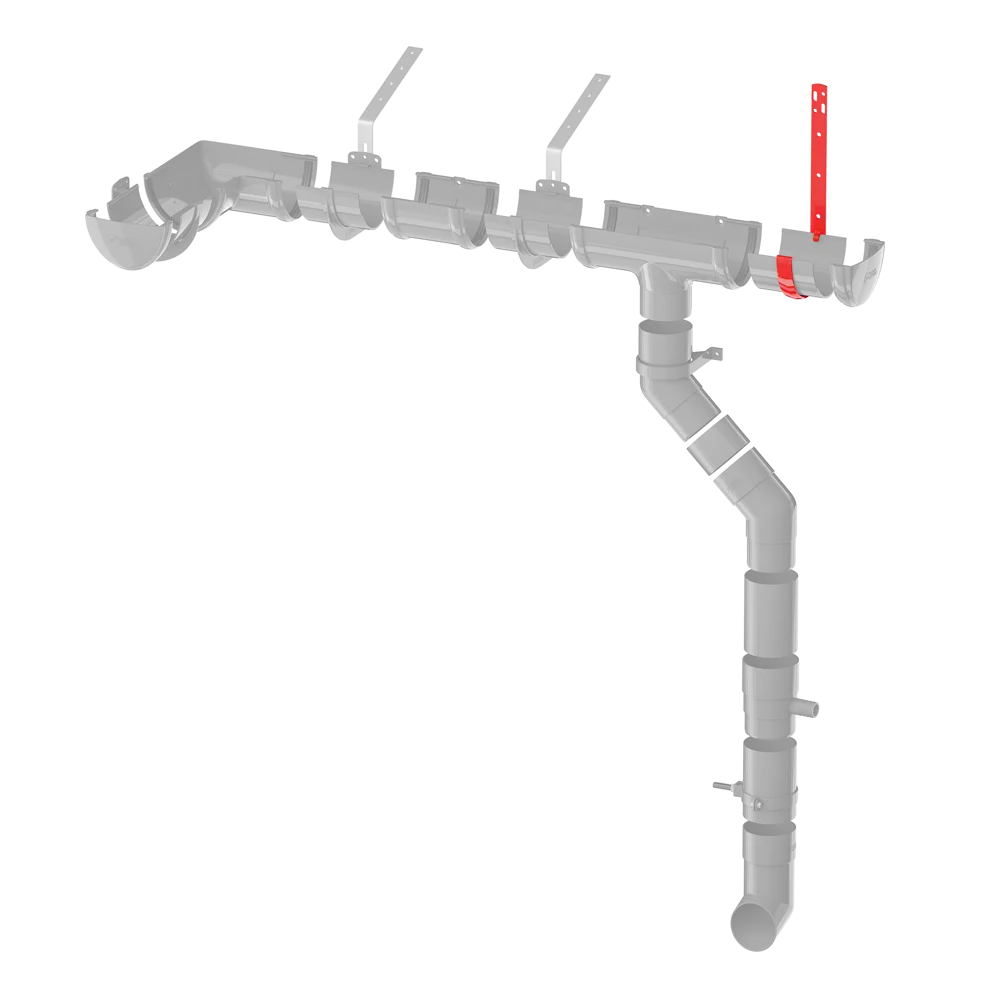 Кронштейн для желоба металлический цвет белый ТЕХНОНИКОЛЬ STLM-2057078 - Вид №3