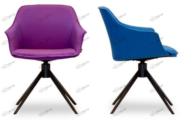 MOBLIBERICA Вращающееся кресло с тканевой обивкой и подлокотниками Kedua sun-id-1445218