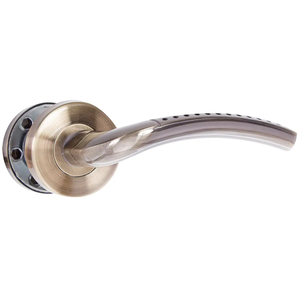 Ручки дверные на розетке ASS-S6311 цвет античная бронза EDSON STLM-2175210