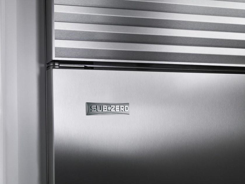 Sub-Zero Встроенный двухдверный холодильник из нержавеющей стали с морозильной камерой класса а +  Icbbi-48s/s/th  - Вид №6