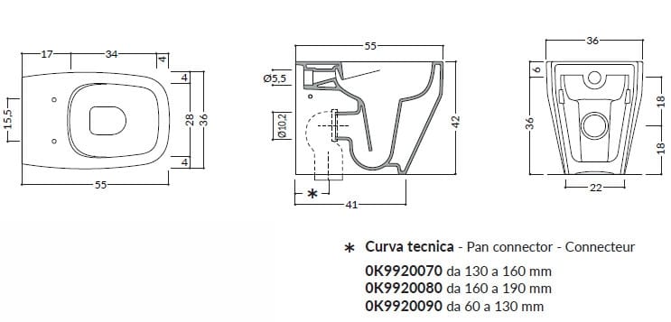 Напольный керамический туалет Gruppo Geromin Fio ARCH-00028243 - Вид №4