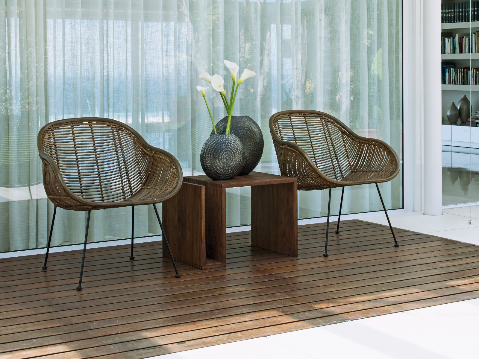 Деревянный журнальный столик с журнальной стойкой LAMBERT DEPOSITO ARCH-00017545 - Вид №3