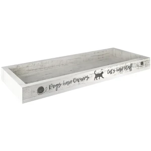 Поднос-мини прямоугольный 29.5x12 см Графио П5 дерево цвет белый