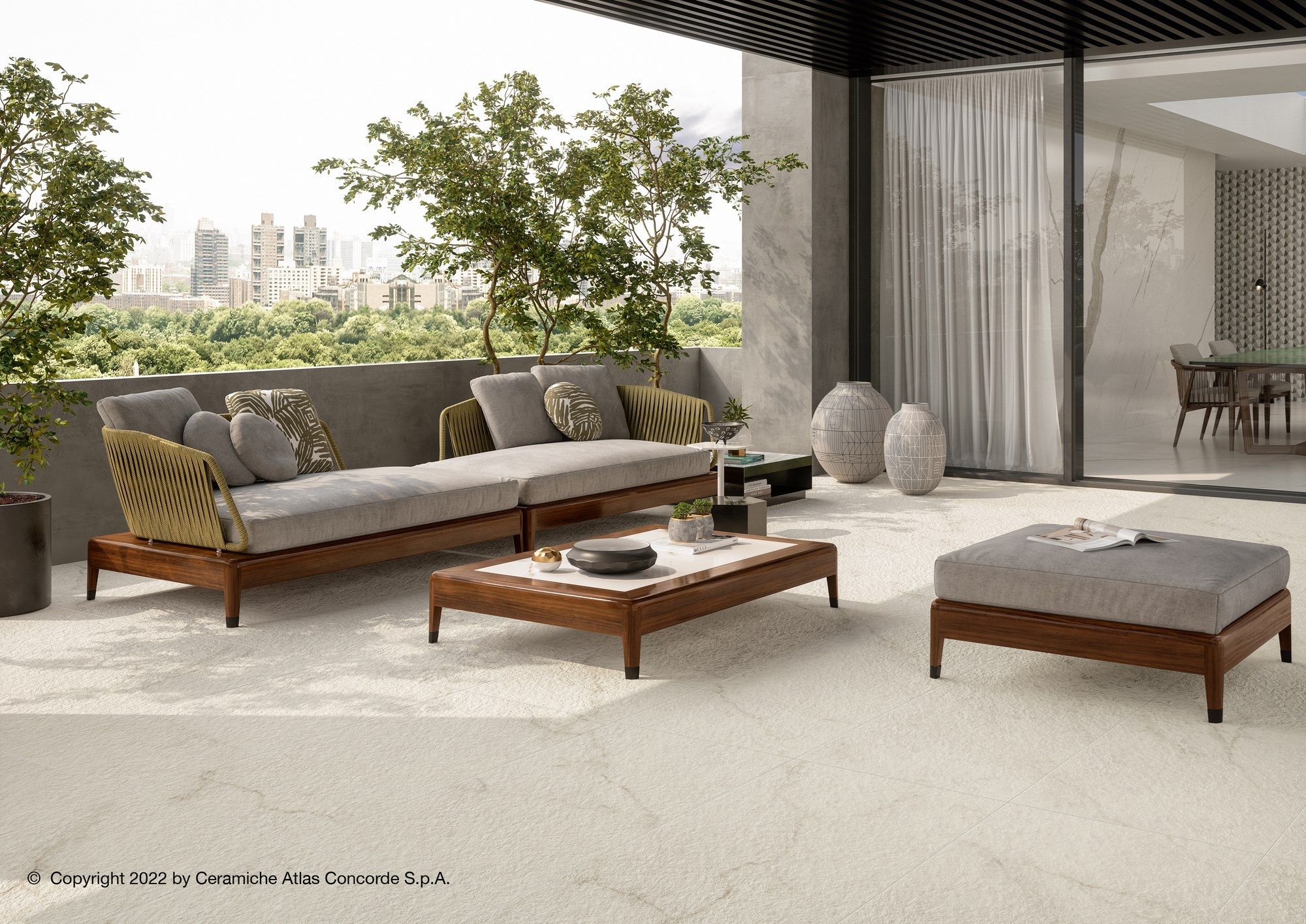 Напольная плитка из керамогранита с мраморным эффектом Atlas Concorde Marvel X ARCH-00001657 - Вид №2