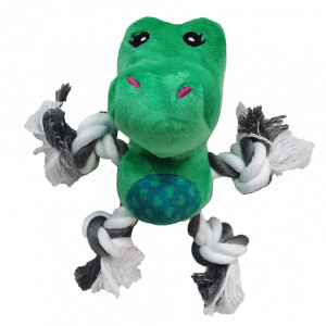 ПР0058578 Игрушка для собак Tropicool Звери с лапами из каната и пищалкой плюш 13см CHOMPER