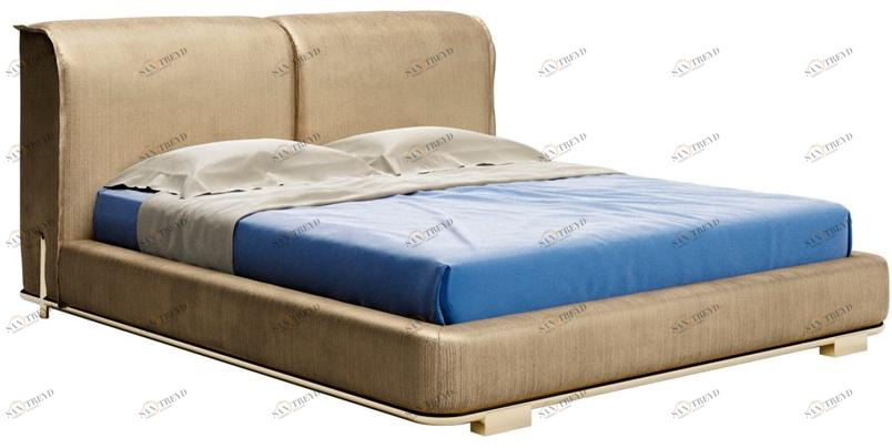 VOLPI Двуспальная кровать с мягким изголовьем Luigi volpi Lv-86006