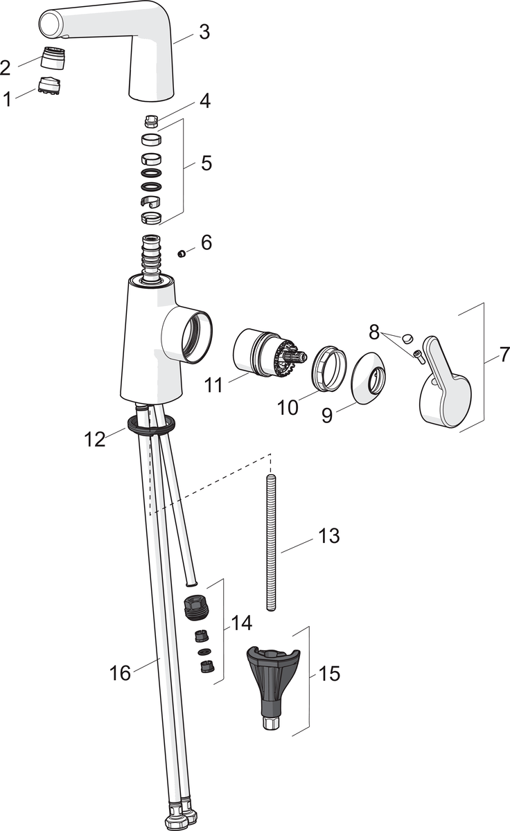 Oras 3008F Смеситель для умывальника 3008F Inspera Хром  - Вид №6