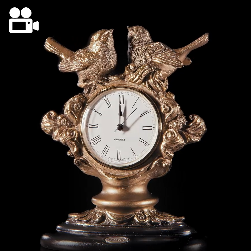 43012 Часы настольные Нежность Бронза BOGACHO 4627163961656