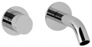 AZ P19T Смесители для раковины azzurra ceramica Умывальник настенный, круглый излив, 100 мм на тарелке LINEA