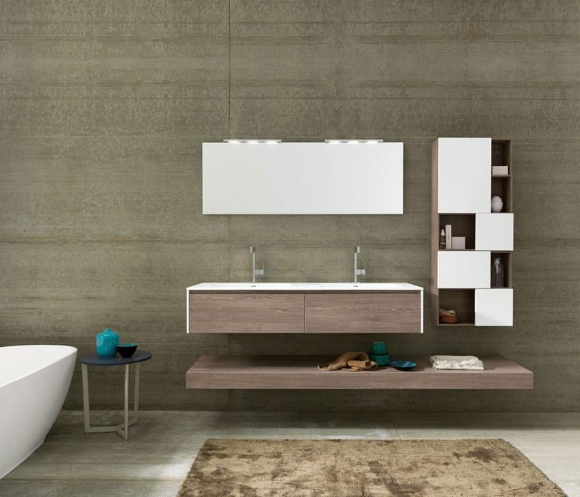 Archeda Подвесная тумба под умывальник из дерева с зеркалом Tulle sun-id-1501202 - Вид №4