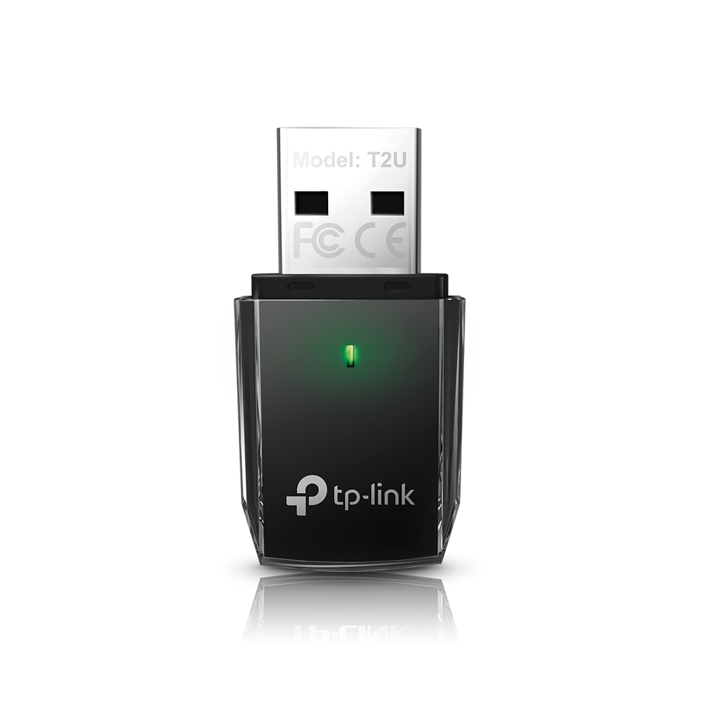 Archer T2U Ac600 dual band wireless usb 2.0 adapter, 433mbps at 5ghz + 150mbps at 2.4ghz, 802.11ac/a/b/g/n, адаптер wi-fi TP-Link Santreyd  - Вид №2