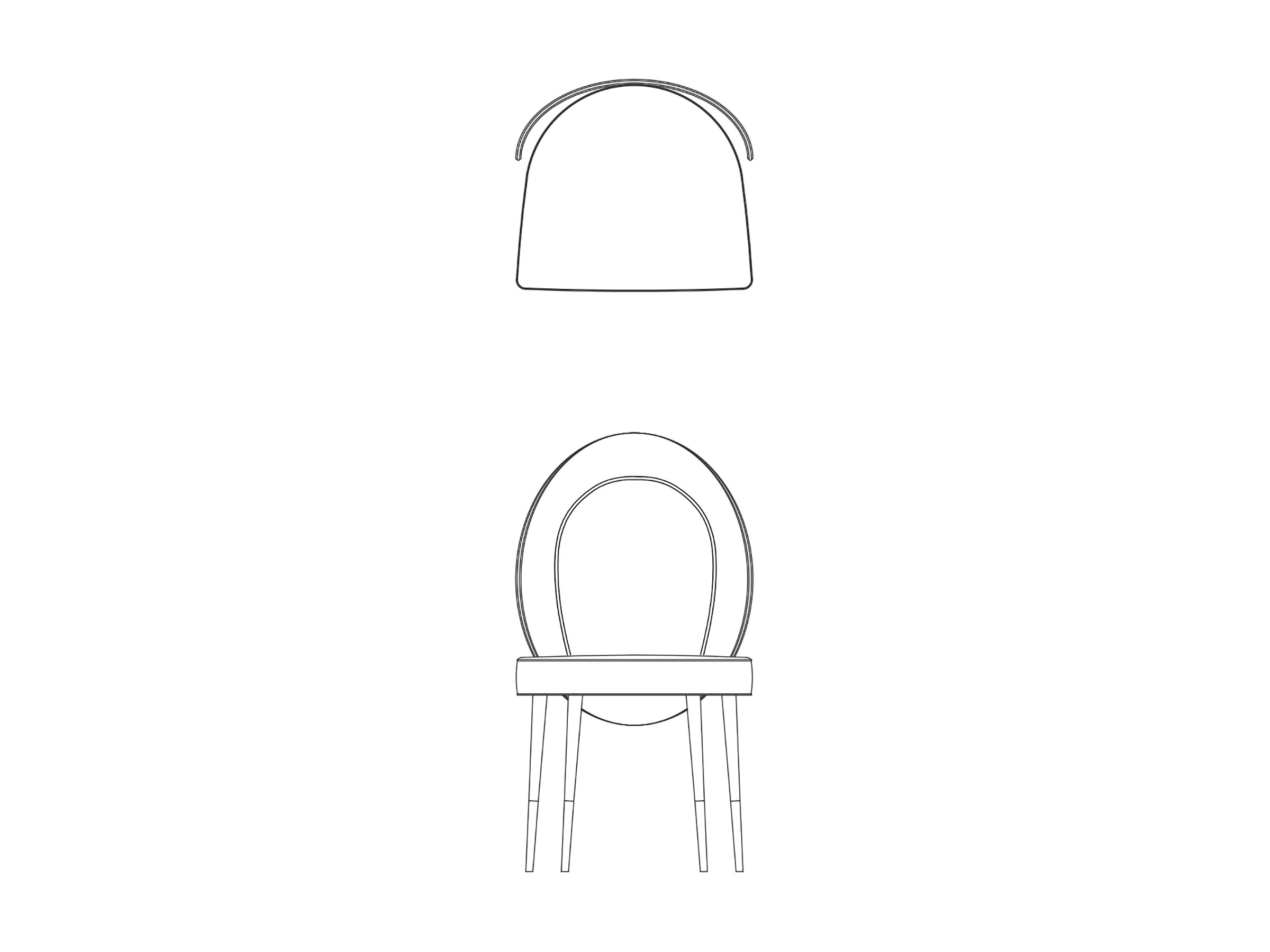 Мягкий стул из ткани Casa Magna SOPHIA ARCH-00107888 - Вид №6