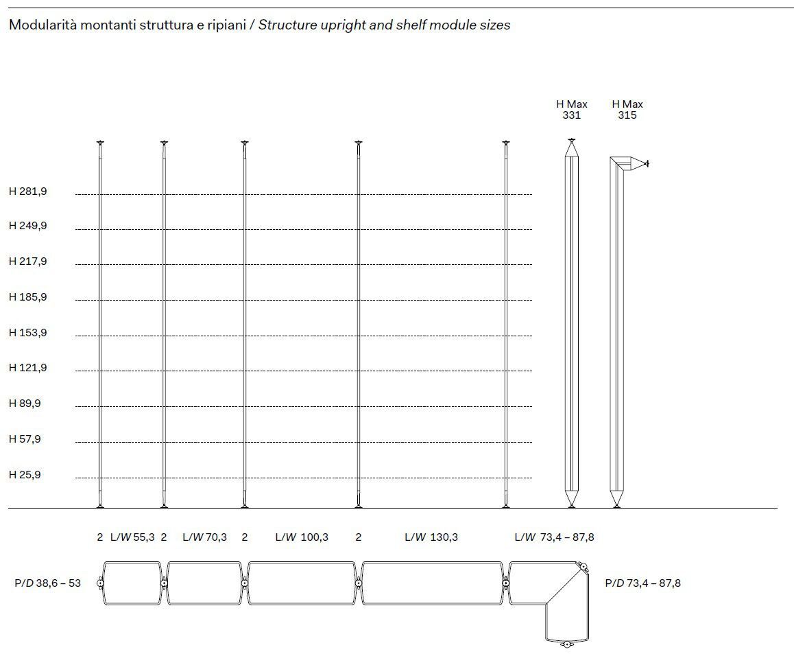 Система для гардеробных, оборудованных стен и книжных шкафов Novamobili DEDALO ARCH-00009022 - Вид №13