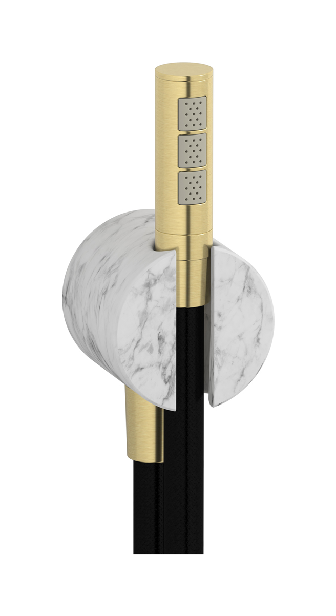 Дуплекс Marmo, белый мрамор WE ARE IB sh024pl Brushed Pale Gold Shower