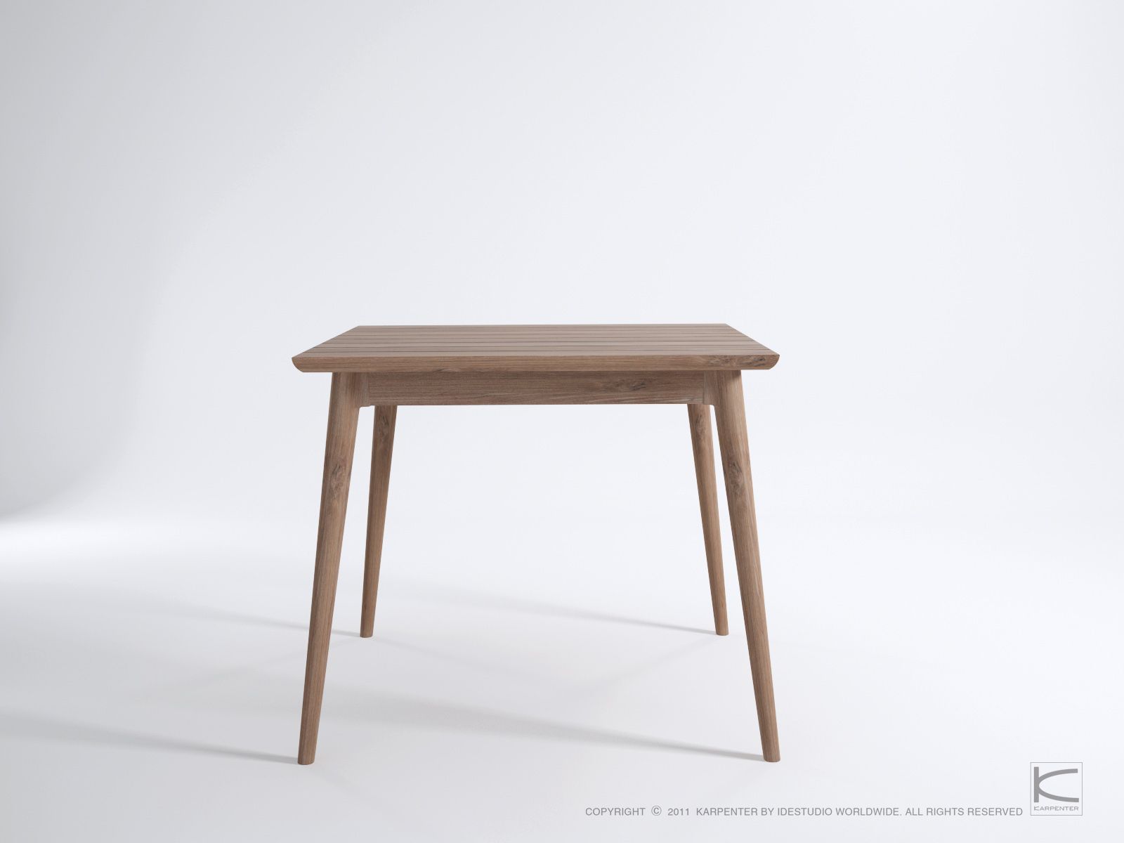 Квадратный стол из тикового дерева KARPENTER Vintage Outdoor ARCH-00039495 - Вид №1