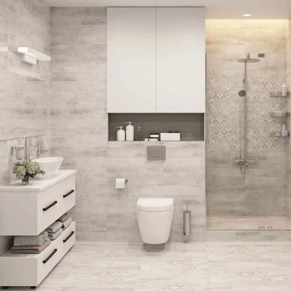 Керамогранит LB Ceramics Сноувинд серый 60х30 см - атмосфера зимнего бриза 85604800 STLM-0064476