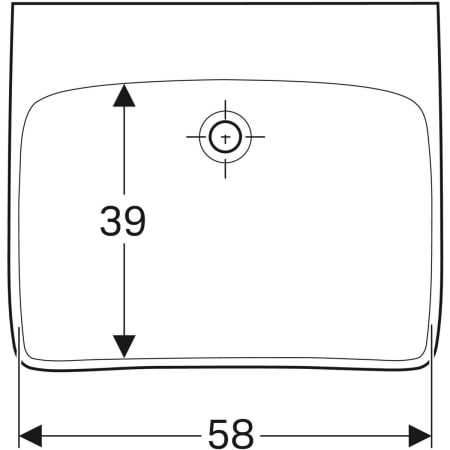 500.914.00.1 Раковина Geberit Renova Comfort, безбарьерная Geberit  - Вид №16