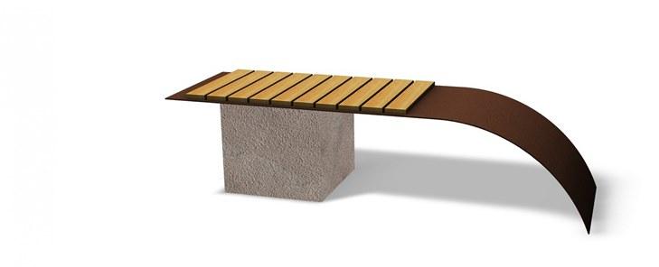 Euroform W Деревянная скамейка без спинки  4530  - Вид №1