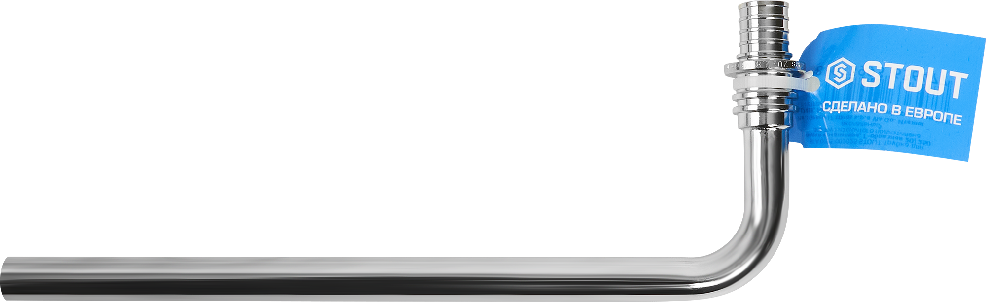 Г-образная трубка для радиатора Stout 20x250 мм латунь 82197841 Santreyd STLM-0021730 - Вид №3