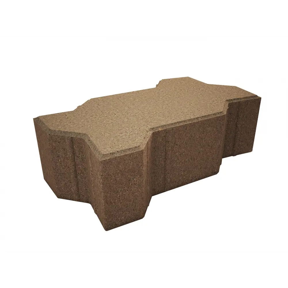 Плитка тротуарная Сигма 220x110x80 мм цвет коричневый 85263243 STLM-2172860 Santreyd 