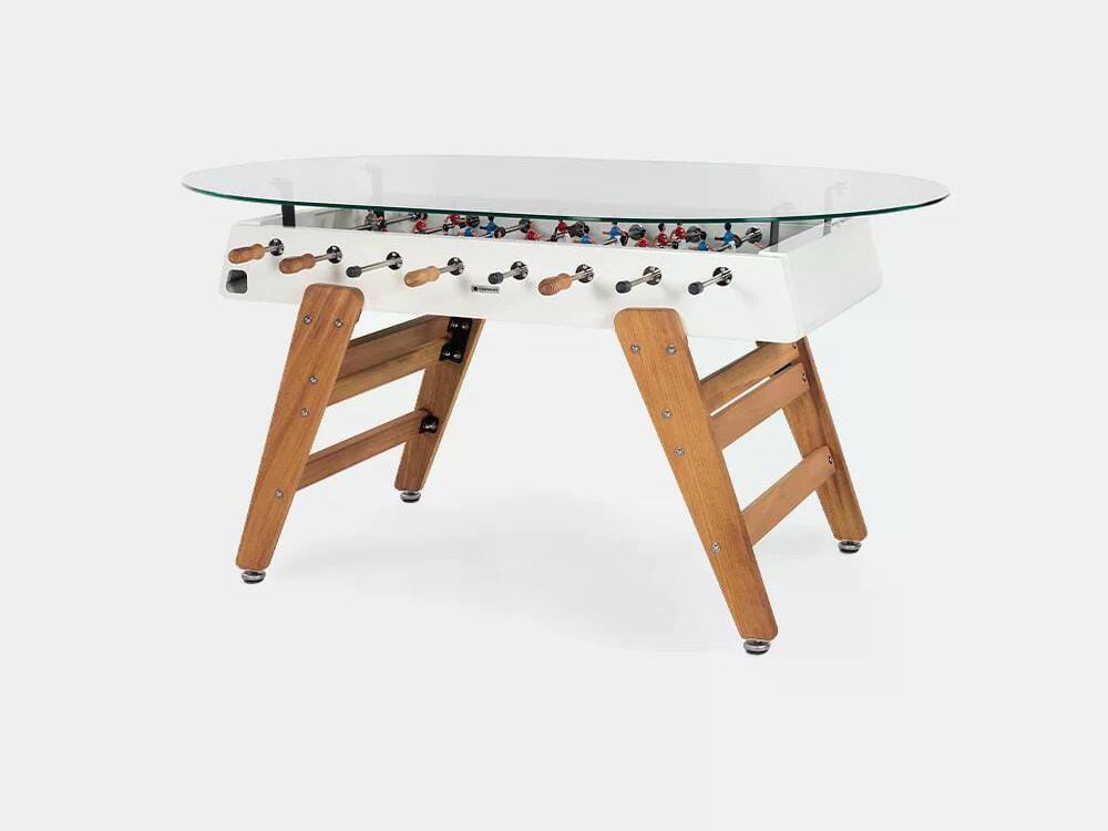 Овальный обеденный стол из стали и ироко со стеклянной столешницей RS Barcelona RS3 WOOD ARCH-00034979 - Вид №19