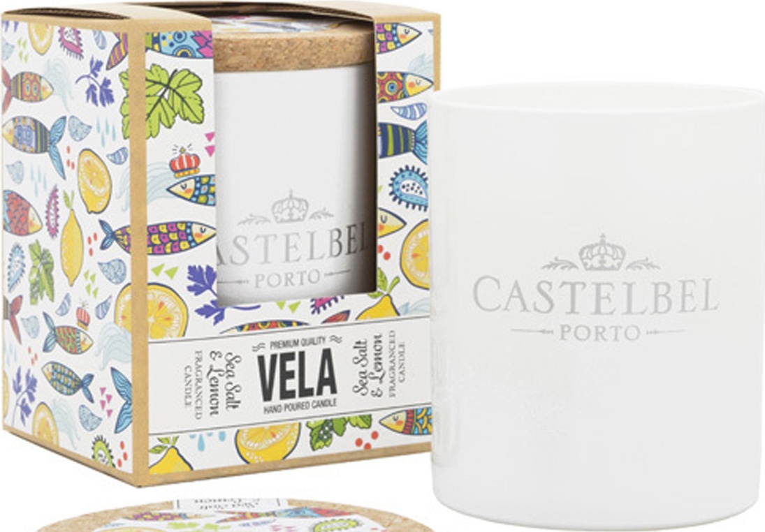10673713 CASTELBEL Свеча ароматическая для кухни CASTELBEL Сардины 558г, воск 