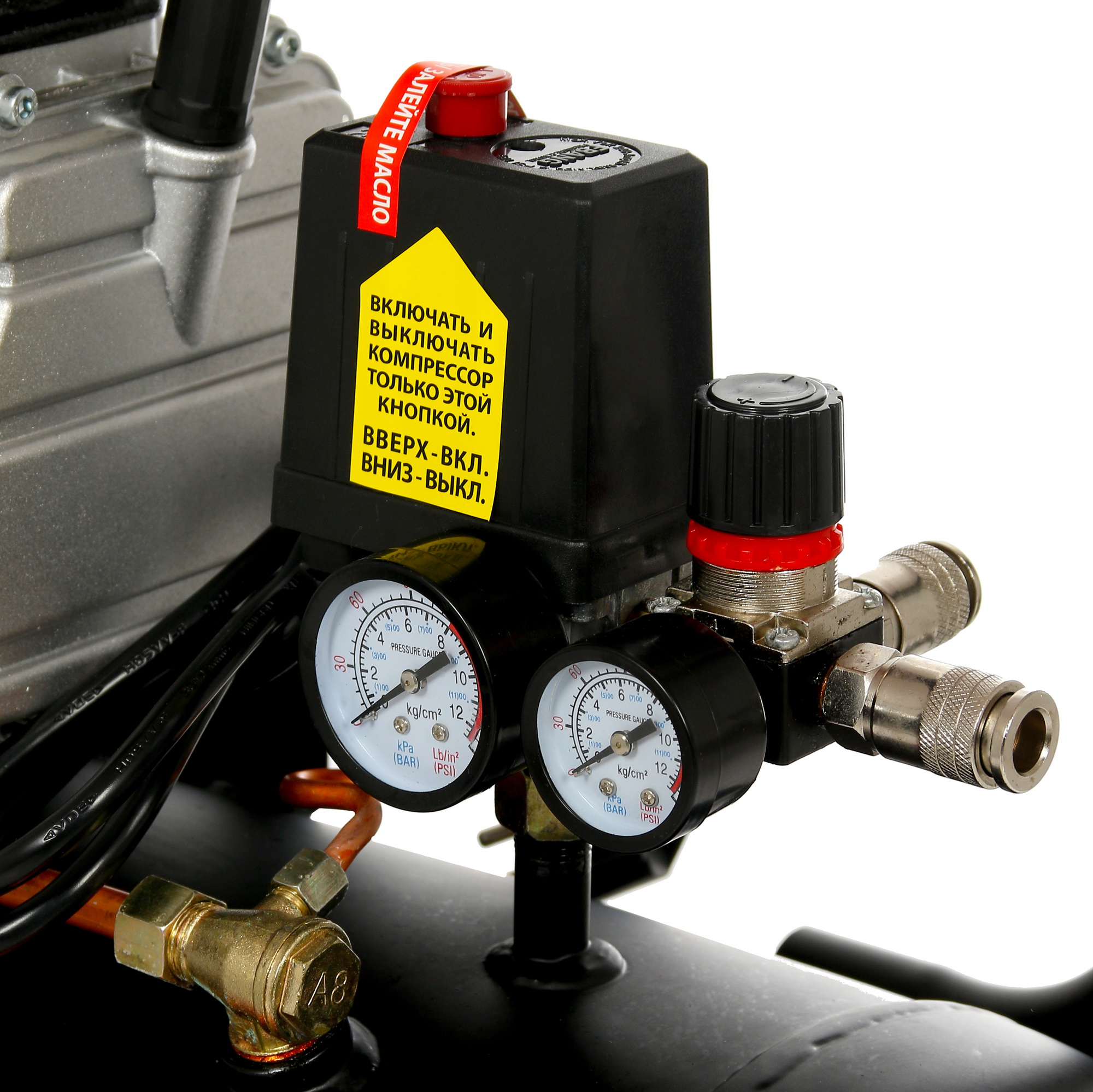 Компрессор поршневой масляный Quattro Elementi KM 50-200 248-474 1167349 STDN-0118131 - Вид №4