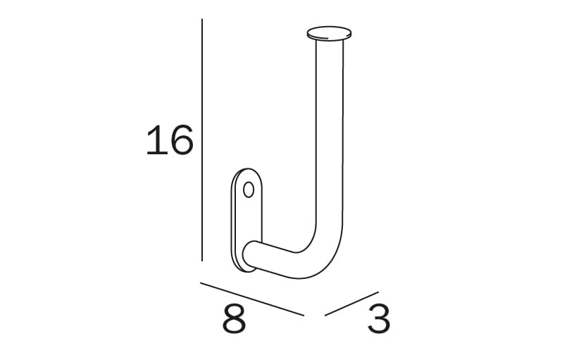 Запасной держатель рулона INDA® ARCH-00105971 - Вид №2