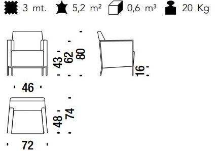 Moroso Кресло из ткани с подлокотниками Steel sun-id-1388335 - Вид №9