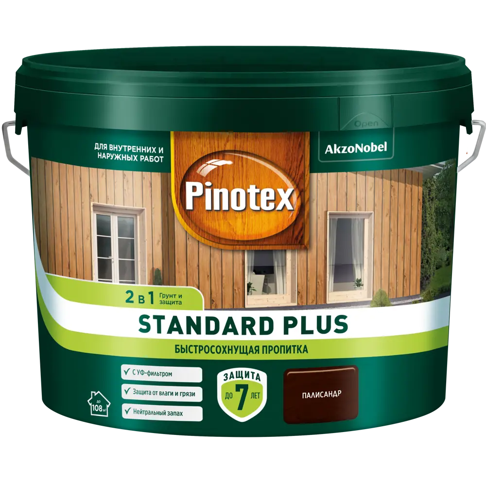 PINOTEX Standard Plus - антисептик для дерева с УФ-защитой и воском 86543976 STLM-0069876 - Вид №1