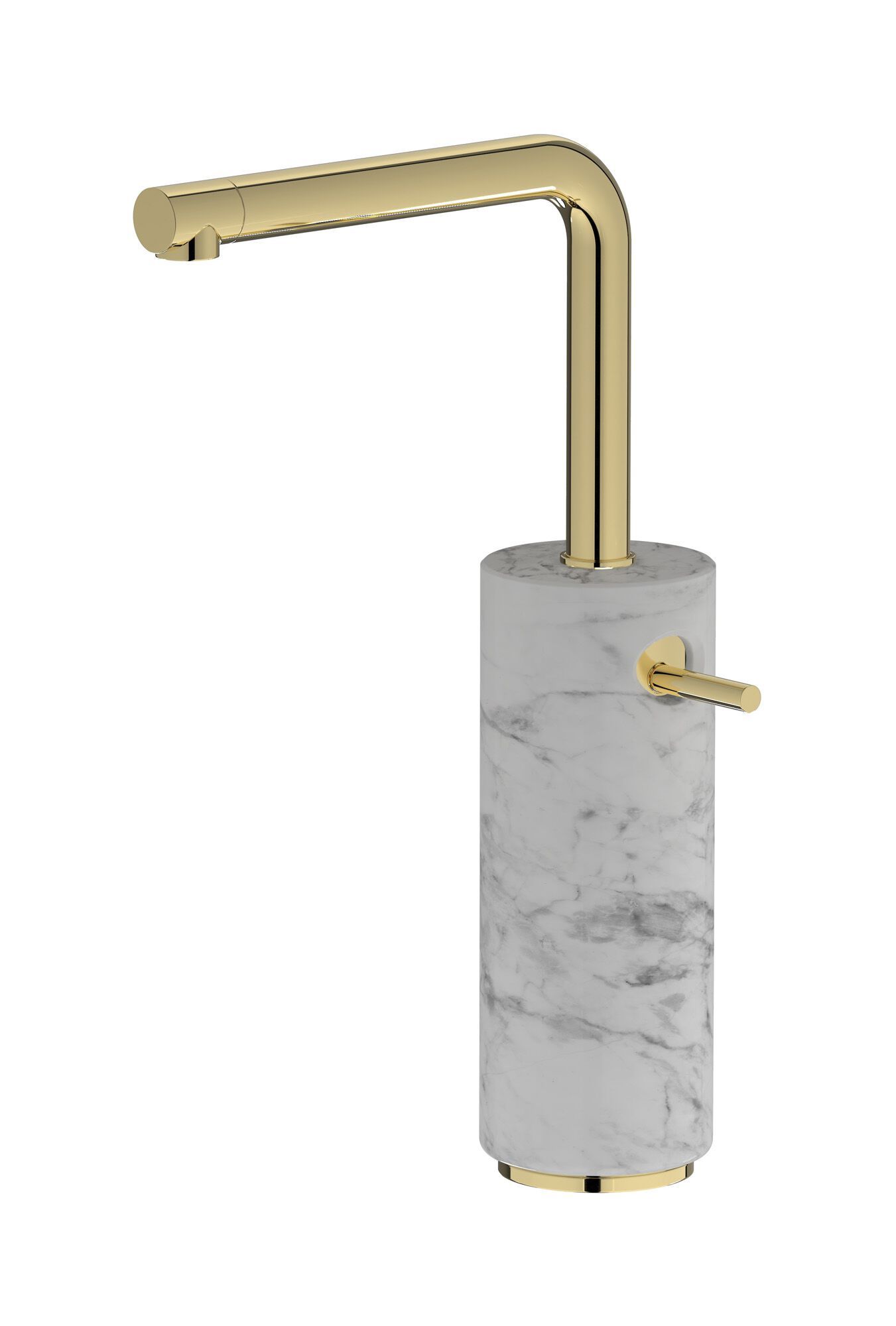 Смеситель для раковины с одной ручкой из мрамора IB мрамор + мрамор Elle ARCH-00038991 - Вид №7