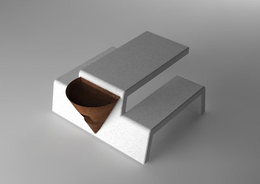 Manufatti Viscio Стол для общественных мест со встроенными скамейками sun-id-1375084 - Вид №1